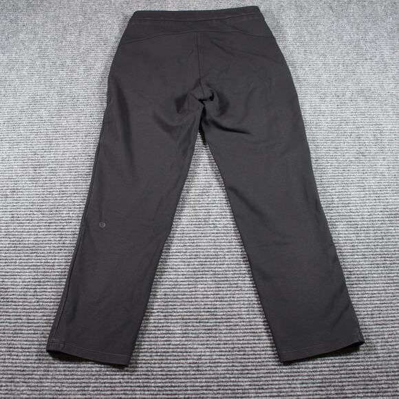 Lululemon Pants Womens 4 Black Straight Leg Cropped Zip Fly Tencel Blend - Picture 6 of 8